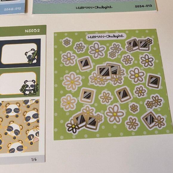 Hubman And Chubgirl Stickers Set Winter Camera Panda Rainbows Love Is Floating - Picture 6 of 6